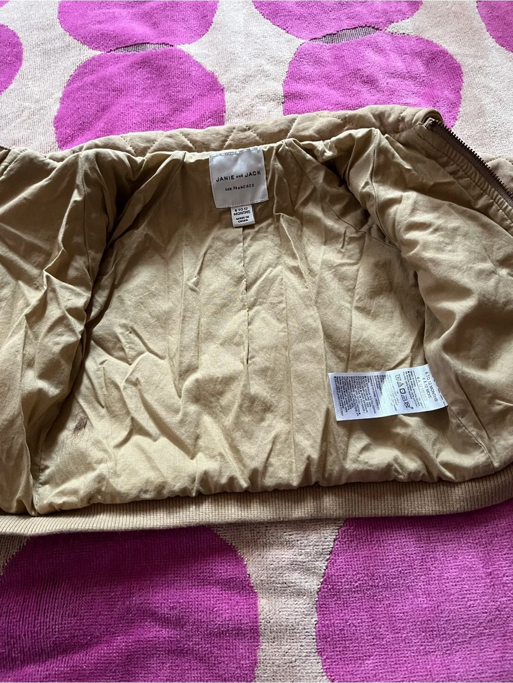 Like New Janie and Jack Jacket and Toddler Sherpa Trapper Hat